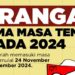 Masa Tenang Pilkada 2024,Tidak Adalagi Bentuk Kampanye