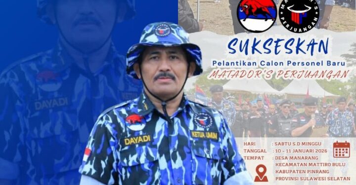 Ketua Umum Matador’s Perjuangan: Kualitas Kader Lebih Utama dalam Pelantikan 97 Anggota Baru